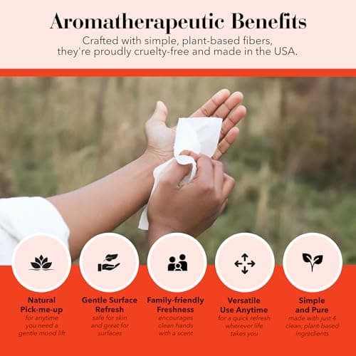 Herban Essentials Orange Wipes & Towelettes, Essential Oil, 20 Count — view 4