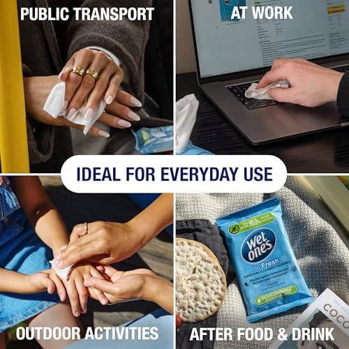 Wet Ones Be Fresh – Antibacterial Biodegradable Hand Wipes – 144 Wipes — view 4