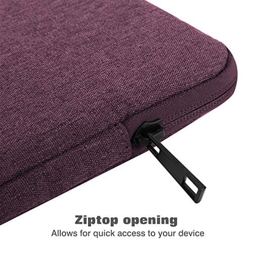 MoKo 9-11 Inch Tablet Sleeve Bag Carrying Case for iPad Air M3, Pro 11 M4, Air 5/4/3, 10/9/8th Gen, Tab S8/S9 11", Purple — view 5
