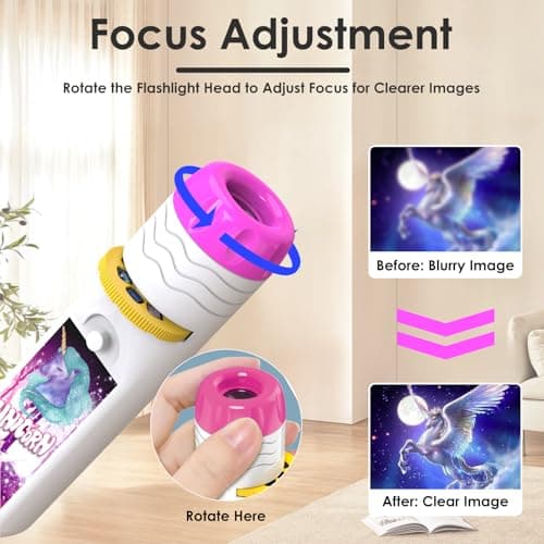 Pup Go Unicorn Torch and Projector for Kids Ages 3 4 5 6 7 8, 24 HD Images — view 6