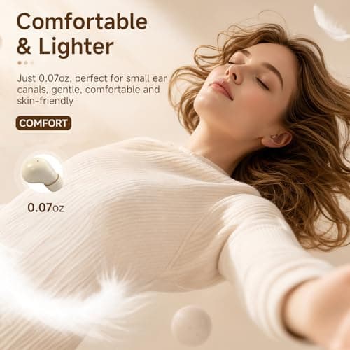 Yeforu Invisible Earphones Small Invisible Earbuds Wireless Bluetooth Micro Hidden Discreet Tiny Sleep Mini Earbuds For Sleeping Ear Buds For Small Ears Sleep Headphones For Sleeping — view 4
