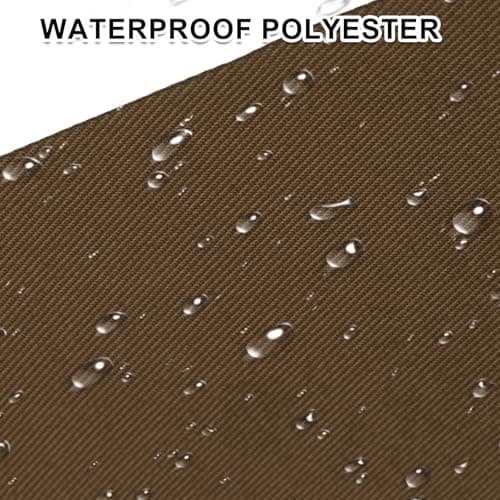 sourcing map 2 Pcs Self-Adhesive Repair Patches 9.5 x 12.5 cm Waterproof Twill Fabric Repair Patch Tape Washable Repair Patch Kit for Down Jackets Clothes Tents Umbrellas Bags, Dark Brown — view 3