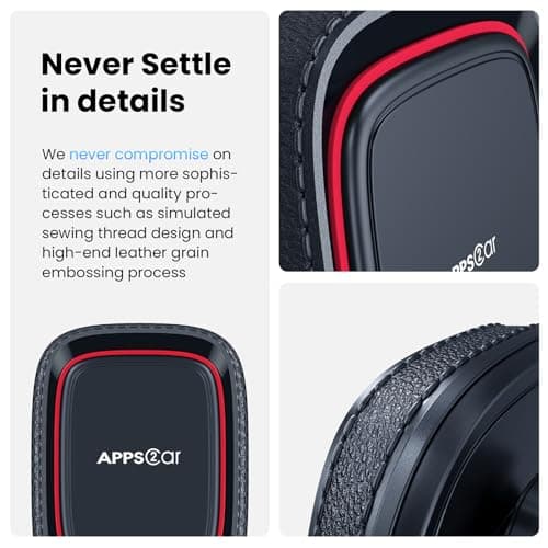 APPS2Car Magnetic Phone Car Mount, Universal Dashboard Windscreen Industrial-Strength Suction Cup Car Phone Mount Holder with Adjustable Telescopic Arm, 6 Strong Magnets for All Cell Phones — view 5