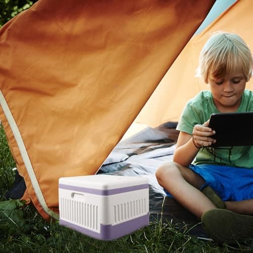 Didiseaon Portable Folding Toilet Seat for Camping, Purple Pp and Pvc — view 6