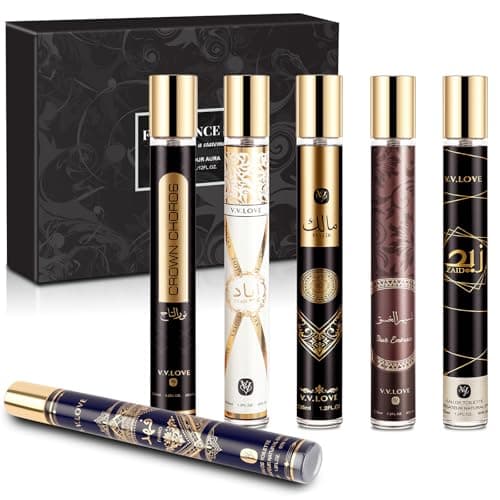 Men's Fragrance Gift Set, 6 x 35ml Long-Lasting Perfume Gifts for Men, Luxury Men's Eau de Toilette, Travel Size Cologne & Aftershave Collection Sets for Him Birthday Anniversary Valentine Christmas
