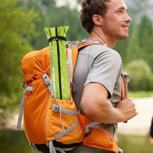 Chris.W Portable Trekking Pole Carrying Bag Storage Bag Pouch with Zipper for Walking Stick Hiking Poles Travel Case (Green) — view 4