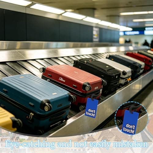 Srotmirw 5Pcs Assorted Colour Funny Slogan Silicone Luggage Tags — view 4