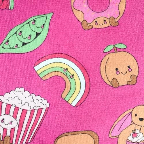 OHS Large Beach Towel Sweetie Pies, Super Soft Quick Dry Sand Free Beach Towels for Adults Kids Lightweight Compact Travel Pool Swim Summer Essentials Microfibre Towel, Magenta - 71 x 152cm — view 3