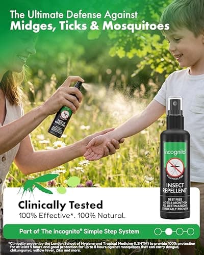 Incognito Mosquito Repellent Spray Natural DEET Free 100ml — view 2