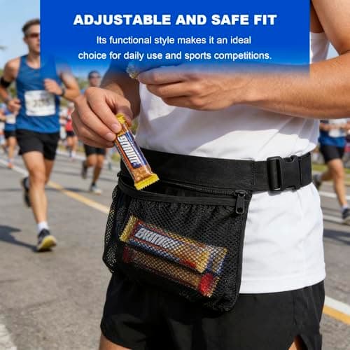 Wihozte 2 Pcs Tennis Ball Holder Adjustable Waist Pouch for Tennis, Adjustable Pickleball Tennis Ball Waist Pouch, Portable Lightweight Ball Holder Storage Bag for Training Running & Hiking — view 6