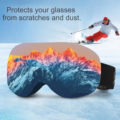BSITSSS 2 Pcs Ski Goggle Protector Cover, Protective Goggle Cover Portable, Ski Goggle Cover Sleeve Anti-Scratch, Fashion Ski Goggles Protective Cover, Ideal for Travel and Après-ski — view 4
