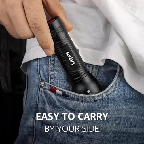 Lepro Camping Torch Battery Powered, Small Handheld Flashlight,Pocket Sized — view 6