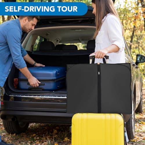 2Pcs Suit Bag, PEVA Suit Carriers for Men with Handles, Travel Garment Bags — view 6