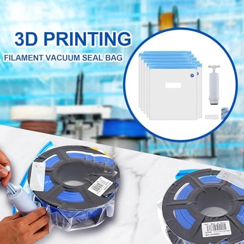 Filament Vacuum Storage Bags - Resealable 3D Printer Filament Bags, Anti-Humidity Sealing | Dust-Proof Filament Storage Bag for Dry Spool Protection, Vacuum Seal Bags with Hand Pump, Sealing — view 3
