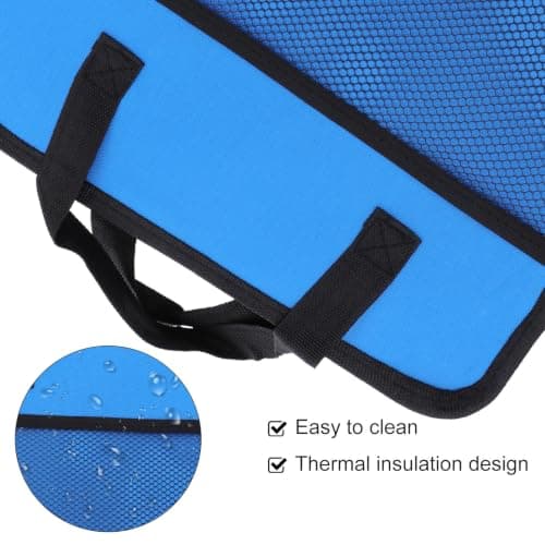 Trunk Storage Box Foldable Insulation Containing Box Blue Oxford Cloth Separate Layer Design Waterproof Wear-resistant Scratch-resistant for Car Trunk and Hiking — view 6