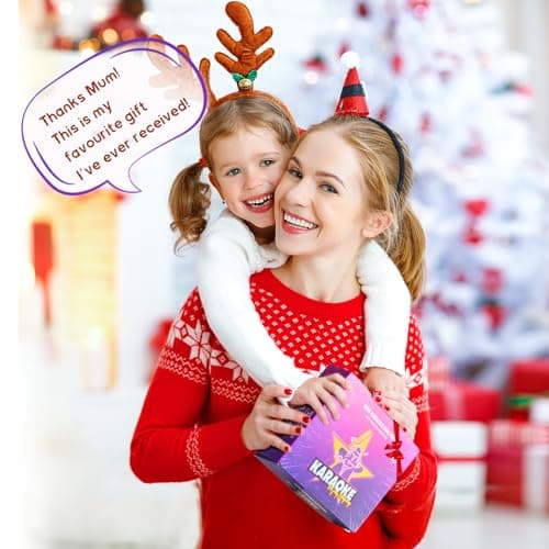 YLL Mini Karaoke Machine with 2 Wireless Microphones, TOP Kids Gifts for Girls Ages 3, 4, 5, 6, 7, 8, 9,10,11,12 +Year Old, 4-12 Years Old Birthday Toy Gift for Girls Boys Party (Purple) — view 2