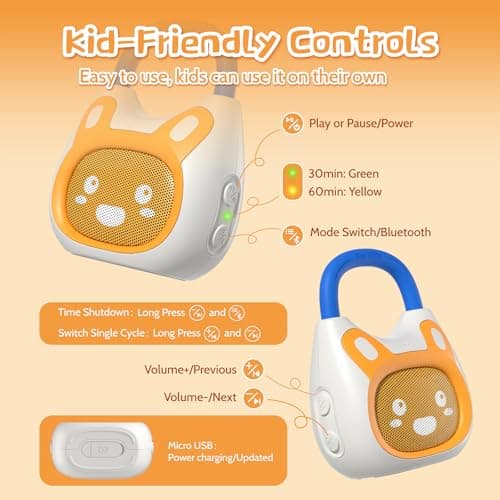 alilo Pocket Bunny Portable Kids Music Player Musical Toys for Kids 3-8 — view 4
