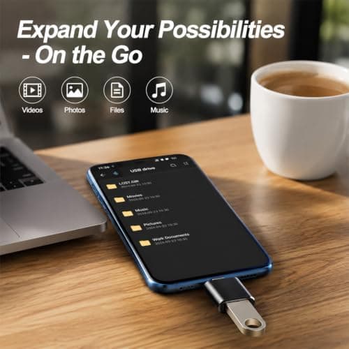 KUTKE 3 Pack USB C to USB Adapter,USB C Male to USB 3.0 Female Adapter — view 4