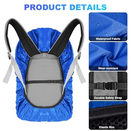 LAMA 2 Pack Waterproof Backpack Rain Cover for Size M 30L–40L Rucksack — view 3