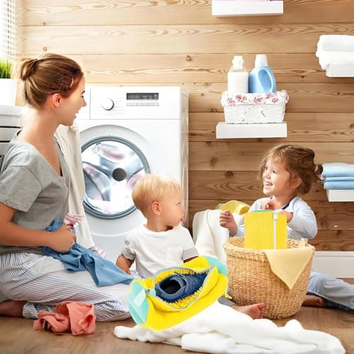 2 Pack Shoe Washing Machine Bag Shoe Trainer Washing Machine Bag Mesh Laundry Bags Shoe Bags for Travel Reusable Shoe Cleaning Bag for All Shoe Sizes (Yellow) — view 3