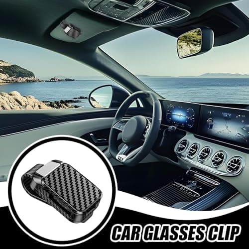 Xvilmaun Sunglass Clip for Car Visor - Multi-functional Sunglass Organizer | Truck Supplies for Cards Key Money Storage Driving Traveling Trip Vehicle Road Family Dad Mom — view 3