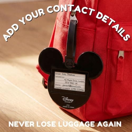 Peers Hardy - Disney Mickey M Disney Mickey & Minnie Mouse Black and red 2 Piece Luggage Tags — view 4