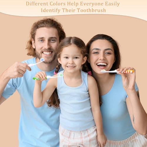 6PCS Folding Travel Toothbrush, Portable for Adults & Children — view 5