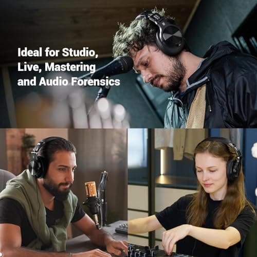 OneOdio A70 Bluetooth Headphones Over Ear, 72 Hrs Playtime, Monitor Level Stereo Sound Quality, Foldable Wireless＆Wired DJ Headphone, Professional Studio Headphones for DJ/TV/PC/Phone — view 6