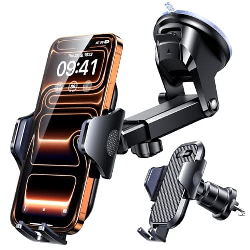 VANMASS Best Car Phone Holder [Dash+Windscreen+Vent] Van Stand Mobile Mount