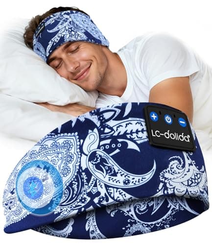 LC-dolida Sleep Headphones Headband with HiFi Speakers for Travel & Yoga