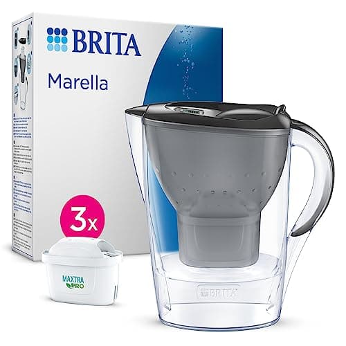 BRITA Water Filter Jug MAXTRA Marella, 3x Pure Performance cartridges