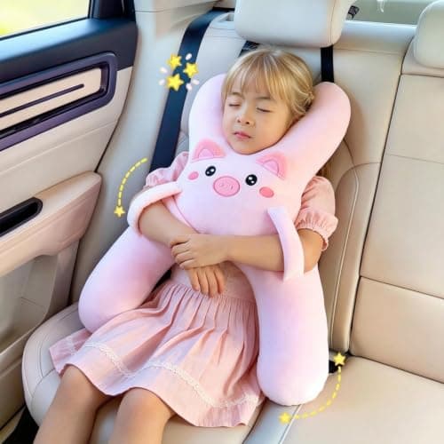 MFYOUPK Kids Car Seat Pillow, Ergonomic Car Sleeping Head Neck Support — view 6