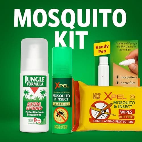 Mosquito Repellent Kit, 1 x XPELMosquito & Insect Repellent, 1x Jungle Formula Spray, 1x XPELMosquito Wipes 1x Bite Handy Pen 14ml | 4 Pack Travel kit, Quick Insect Bite Relief & Sting Swelling — view 4