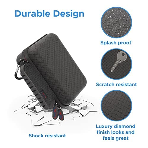Digicharge Carry Case for Action Cameras Gopro Lit Hero Hero13 13 Hero12 12 Max 2/DJI Osmo Action 5/11 Mini 10 9 8 Akaso Apexcam Dragon Touch Vemont Cam Small (17x13x7cm) — view 4