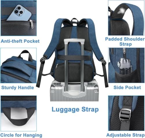 MATEIN 17 Inch Laptop Backpack with Lunch Compartment,Large Travel Rucksack — view 5