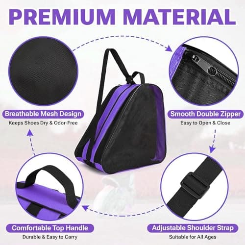 WZHHDM Roller Skate Bag, Ice Skate Bag Unisex, Figure Skating Skate Bags — view 3