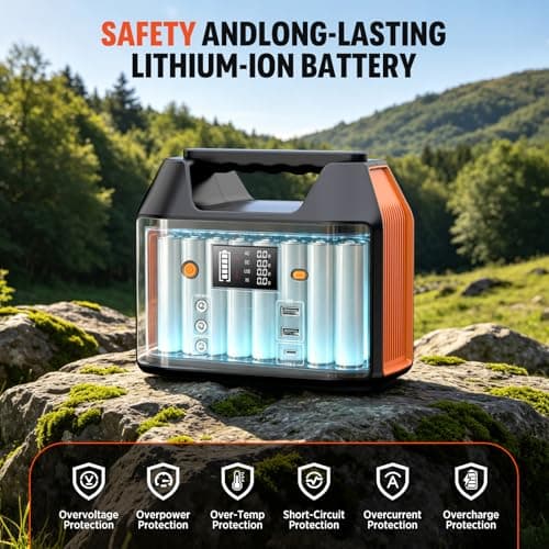 SinKeu Portable Power Station 97.68Wh with 40W Solar Panel,Camping — view 6