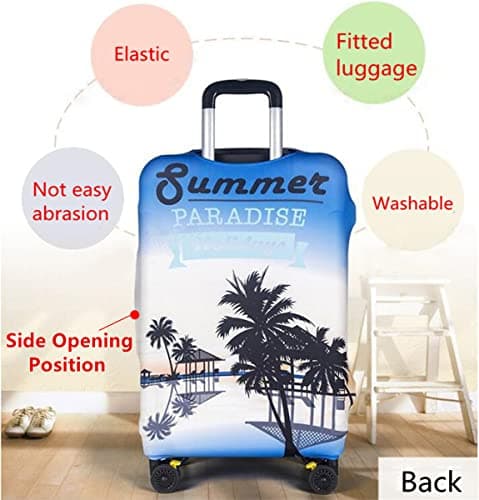 Trolley Case Protective Cover, DOTBUY 3D Print Airplane Premium Travel Suitcase Protector Elastic Anti-Scratch Dustproof Luggage Sleeve Cover Elasticized Washable (E,S (18-20 inches)) — view 4