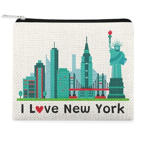 New York Girls Trip Coin Purses New York Lovers Gifts NYC Travel Vacation Coin Wallet Pouch for Women Friend Sister Girls Weekend Birthday Christmas Bachelor Party Friendship Gifts Wallet Purse