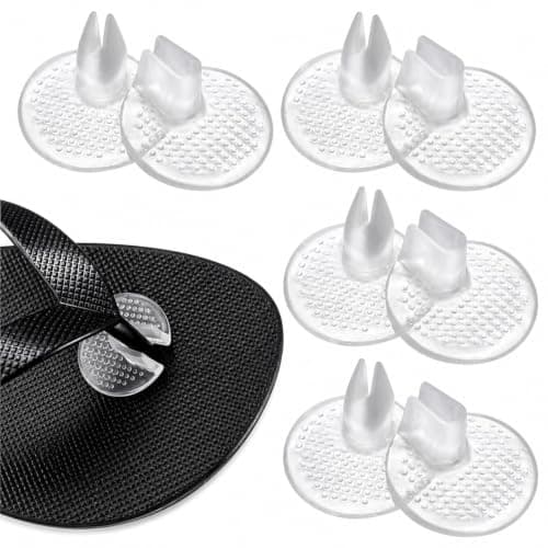 4 Pairs Flip Flop Toe Protectors with Soft Gel Cushion Thong Sandal Pain