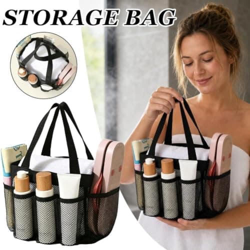 Mesh Shower Caddy Portable For College Room Dorm Essentials — view 2