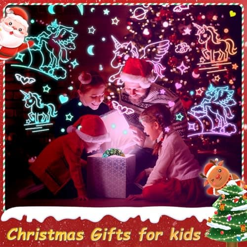 Toys for 1-10 Year Old Girls,Unicorn Gifts for Girls Night Light Projector for Kids Toddler Kids Toys Age 1-10 Xmas Stocking Fillers 1-10 Year Old Gifts — view 6