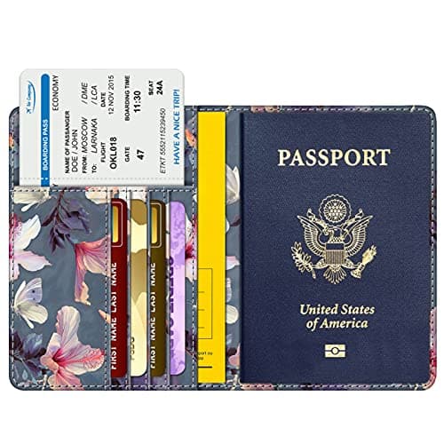 FINTIE Passport Holder Slim Travel Wallet RFID Blocking Card Case — view 2