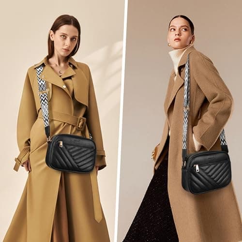 TANTOMI Crossbody Bags for Women - Quilted Cross Body Bag Travel PU Vegan Leather Handbags & Shoulder Bags with 4 Card Slots Adjustable Strap Fashion Small ladies bags for Travel Shopping Work — view 2