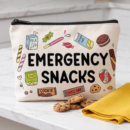 Kemay Emergency Snacks Bag, Canvas Zipper Pouch for Women and Kids — view 6