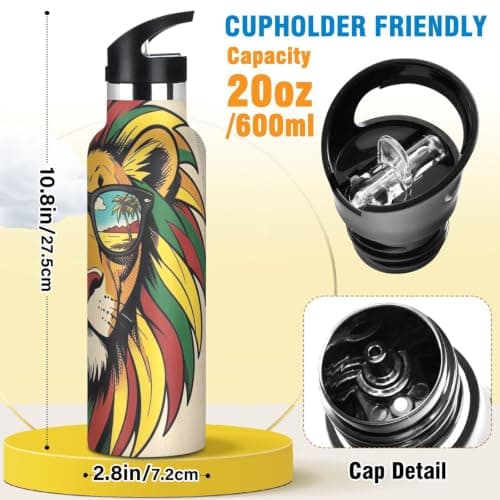 Spill Proof Insulated Water Bottle 20 oz — view 2
