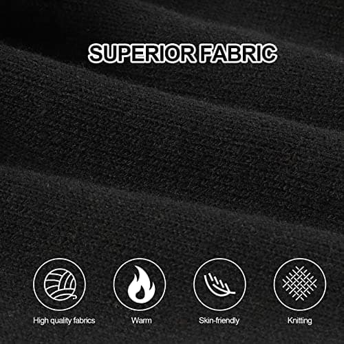 TAGVO USB Rechargeable LED Beanie Cap, Lighting and Flashing Alarm Modes 8 LED Hands Free Flashlight, Easy Install Quick Release Headlamp Beanie, Unisex Winter Warmer Knit Cap Hat - Black — view 2