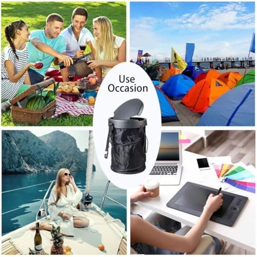 Foldable Car Storage Box Portable Organizer Trash Can for Van Truck — view 5