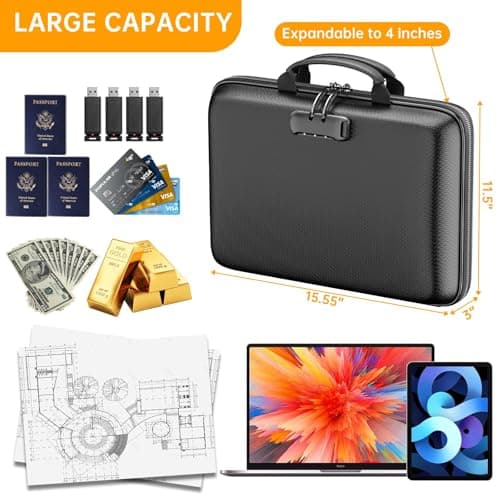 DocSafe Fireproof File Organiser with 13 Pocket File Folder Black — view 4