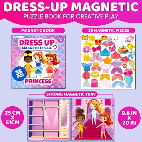Magnetic Dress Up Dolls Book for Kids - Magnetic Puzzle for 2 3 Year Olds — view 2